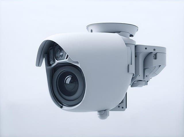 How Much Does Commercial CCTV Installation Cost in Coventry In 2025: Commercial CCTV camera for installation with modern design, featuring multiple lenses and mounted on a bracket