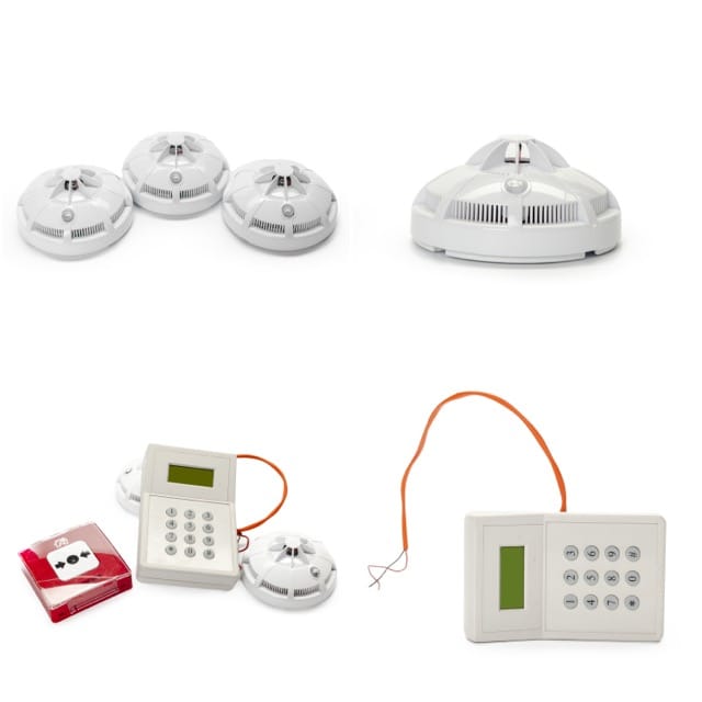 alarm system home isolated on white representing intruder alarms cost.