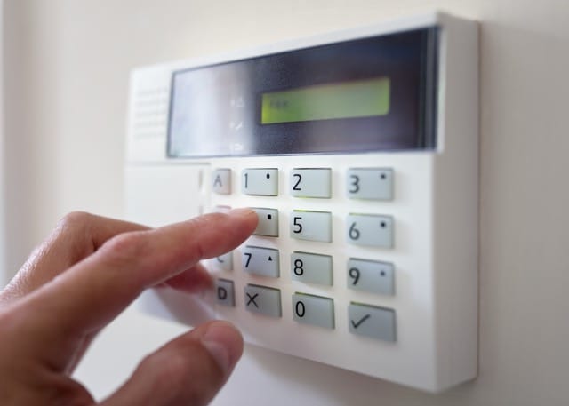 Intruder Alarms- a intruder alarm setting in home to insure safety.