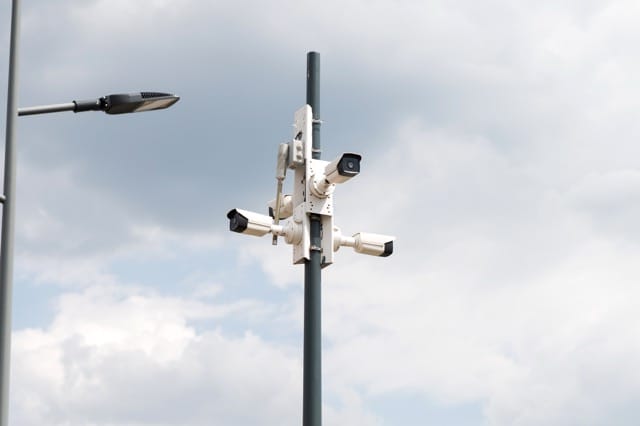 Outdoor CCTV setup home and insure home security.