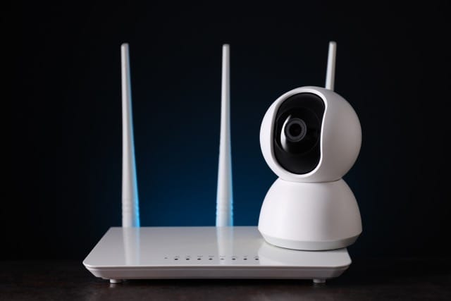 A CCTV on a router which means Home CCTV Kit guide.
